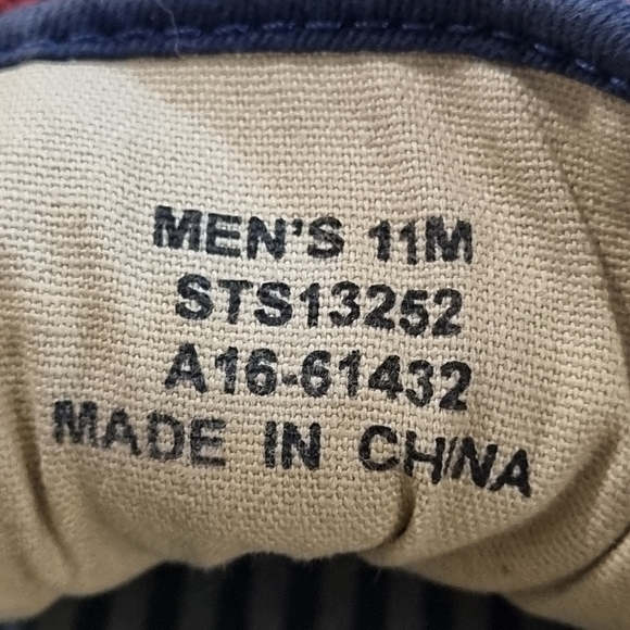 SPERRY Men's Maroon & White  Top-Sider Sneakers, Size 11 - Picture 10 of 15